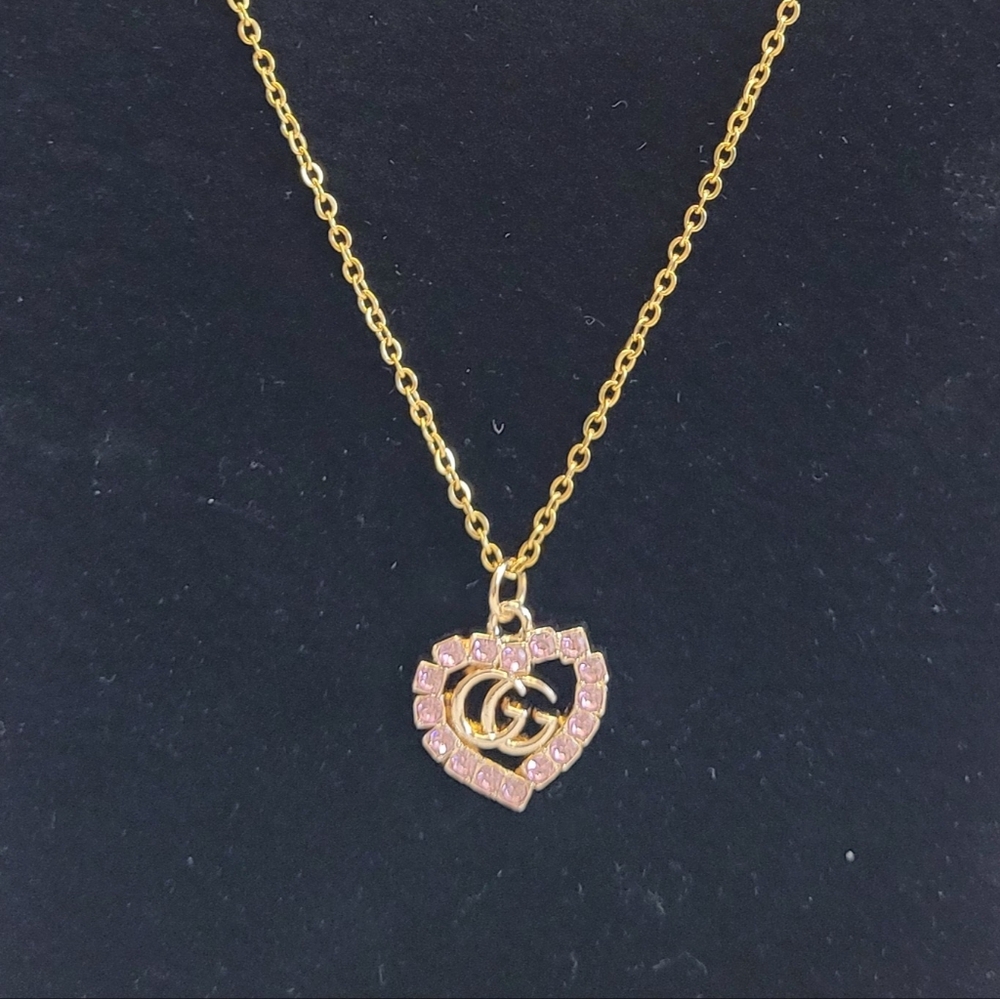 Costume Gucci Zip Pull Gold Tone Heart Pendant Necklace - Picture 2 of 4